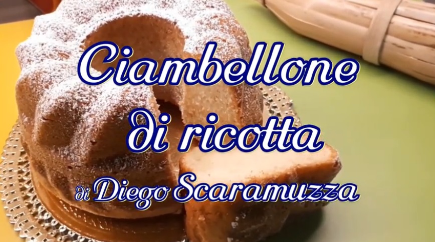 “Ale in Cucina”: la (video) ricetta del ciambellone soffice di ricotta di Diego Scaramuzza