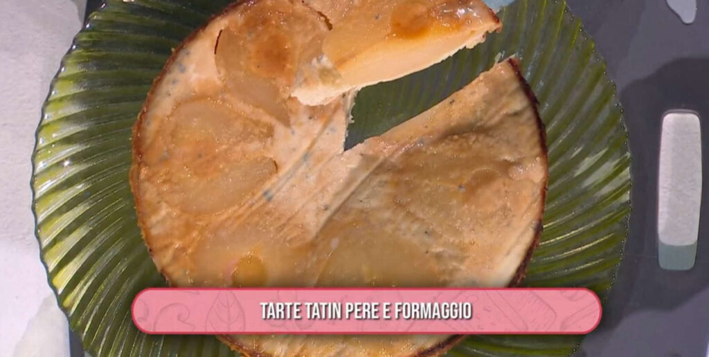 É sempre mezzogiorno, ricetta di oggi 9 ottobre 2024: tarte tatin pere e formaggio di Daniele Persegani