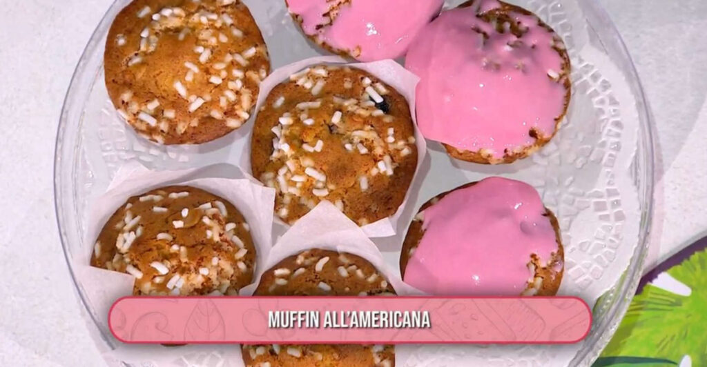 É sempre mezzogiorno, ricetta di oggi 5 novembre 2024 muffin all’americana di Daniele Persegani