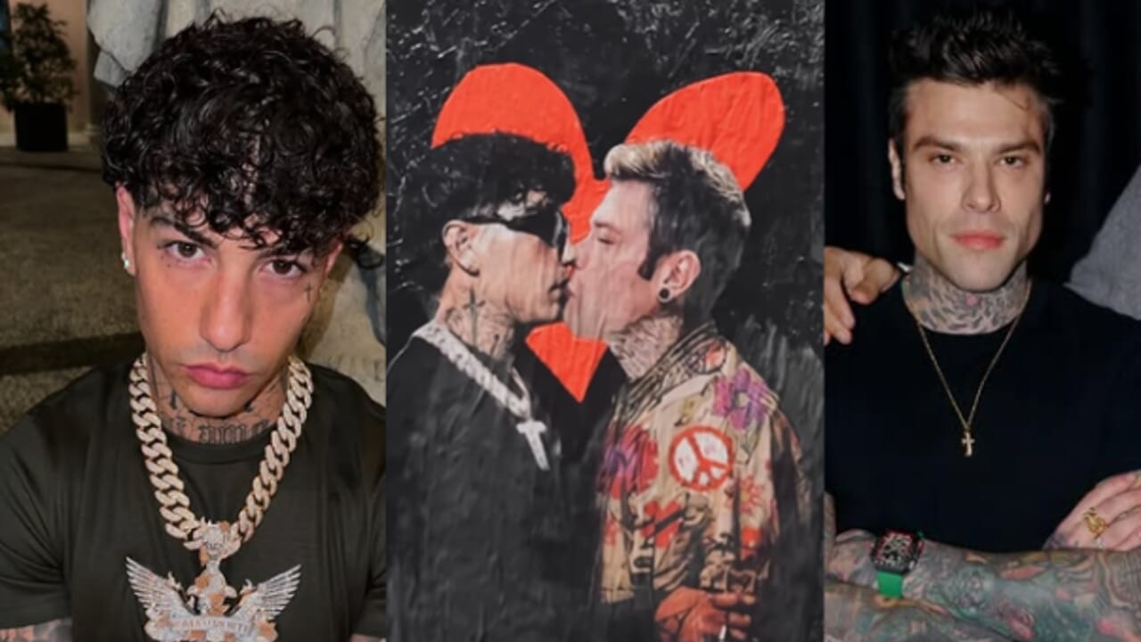 TvBoy provoca con Fedez e Tony Effe che si baciano creando polemiche sui social