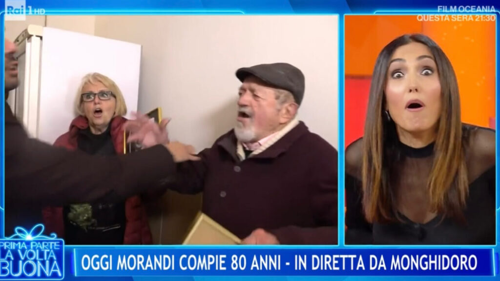 Durante la puntata del programma “La Volta Buona”, Gianni Morandi ha celebrato il suo ottantesimo compleanno, ma un momento imbarazzante ha rubato la scena. L’inviato speciale ha intervistato un amico storico del cantante, Nino, che ha lanciato una gaffe in diretta, seguita da un commento inaspettato che ha lasciato tutti senza parole. Tra aneddoti su Morandi e riflessioni sul suo passato, la puntata ha messo in luce il lato umano e divertente dell’icona musicale.

<ul>
  <li>Gaffe clamorosa di Nino: “Tanti auguri Gianni, 100 di questi giorni”.</li>
  <li>Risposta inaspettata di Nino sulla partita Benfica-Bologna: “Io sono per la f*ca”.</li>
  <li>Aneddoti divertenti di Magalli sulla giovinezza di Gianni Morandi.</li>
</ul>
Gianni Morandi e la Gaffe Incredibile di Nino nell’Ottantesimo Compleanno