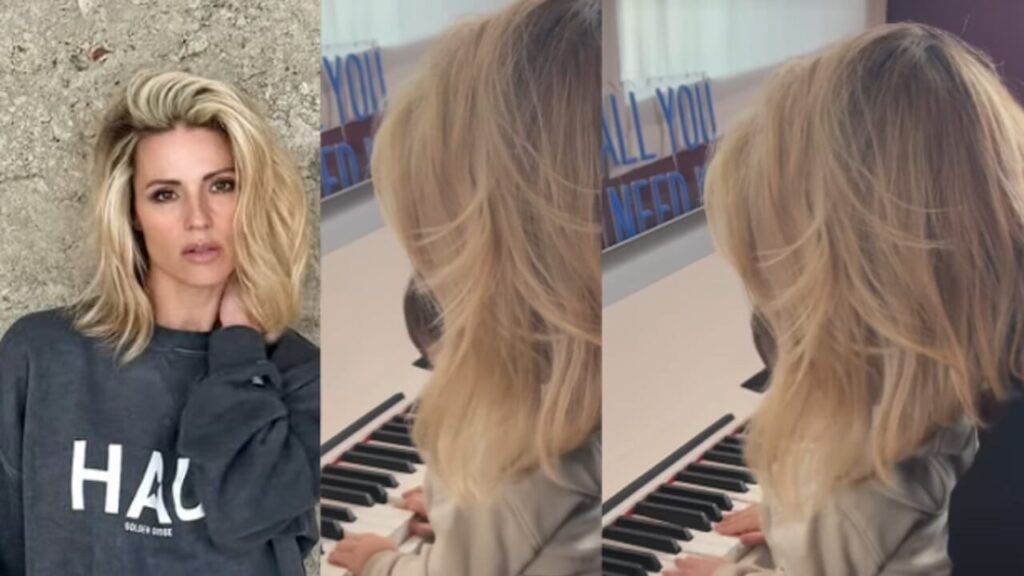 Michelle Hunziker si mostra come una nonna felice e affettuosa con il suo nipotino Cesare, figlio di Aurora Ramazzotti. Durante un recente incontro, la conduttrice ha condiviso momenti toccanti con il piccolo, suonando il pianoforte insieme a lui in un angolo dedicato alla musica nella nuova casa della figlia. Michelle ha espresso la sua gioia per questo legame speciale, sottolineando l’importanza di dedicare tempo ai propri cari. Il video di questo dolce momento ha catturato l’attenzione dei fan, mostrando la dolcezza e la felicità che permeano le sue giornate.

<ul>
  <li>Michelle Hunziker si esibisce al pianoforte con il nipotino Cesare.</li>
  <li>L’emozione della conduttrice mentre coccola il piccolo bimbo.</li>
  <li>L’importanza dei momenti trascorsi con la famiglia e il messaggio profondo sui legami affettivi.</li>
</ul>
Michelle Hunziker e nipotino Cesare un amore che suona al pianoforte