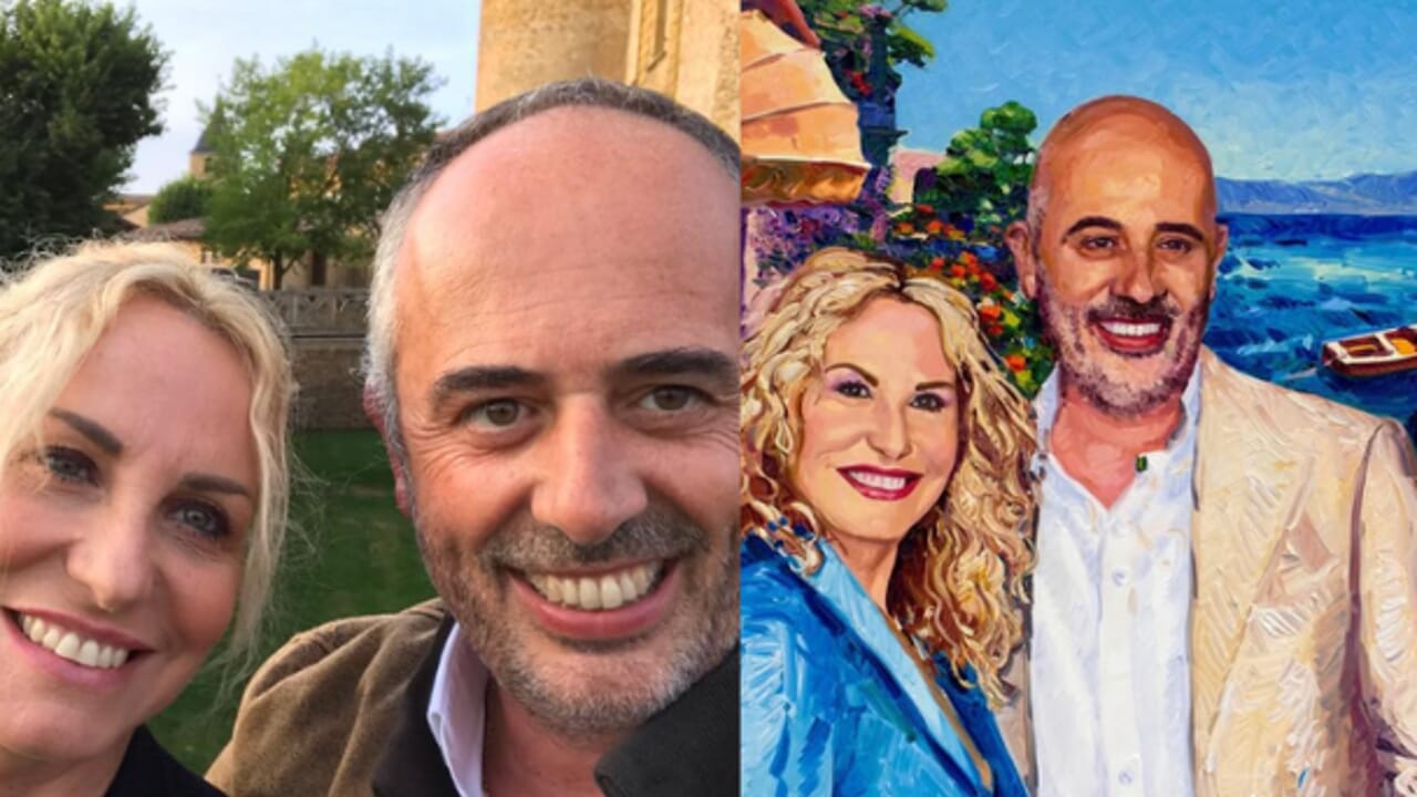 Antonella Clerici e Vittorio Garrone ricevono un regalo speciale dai loro amici