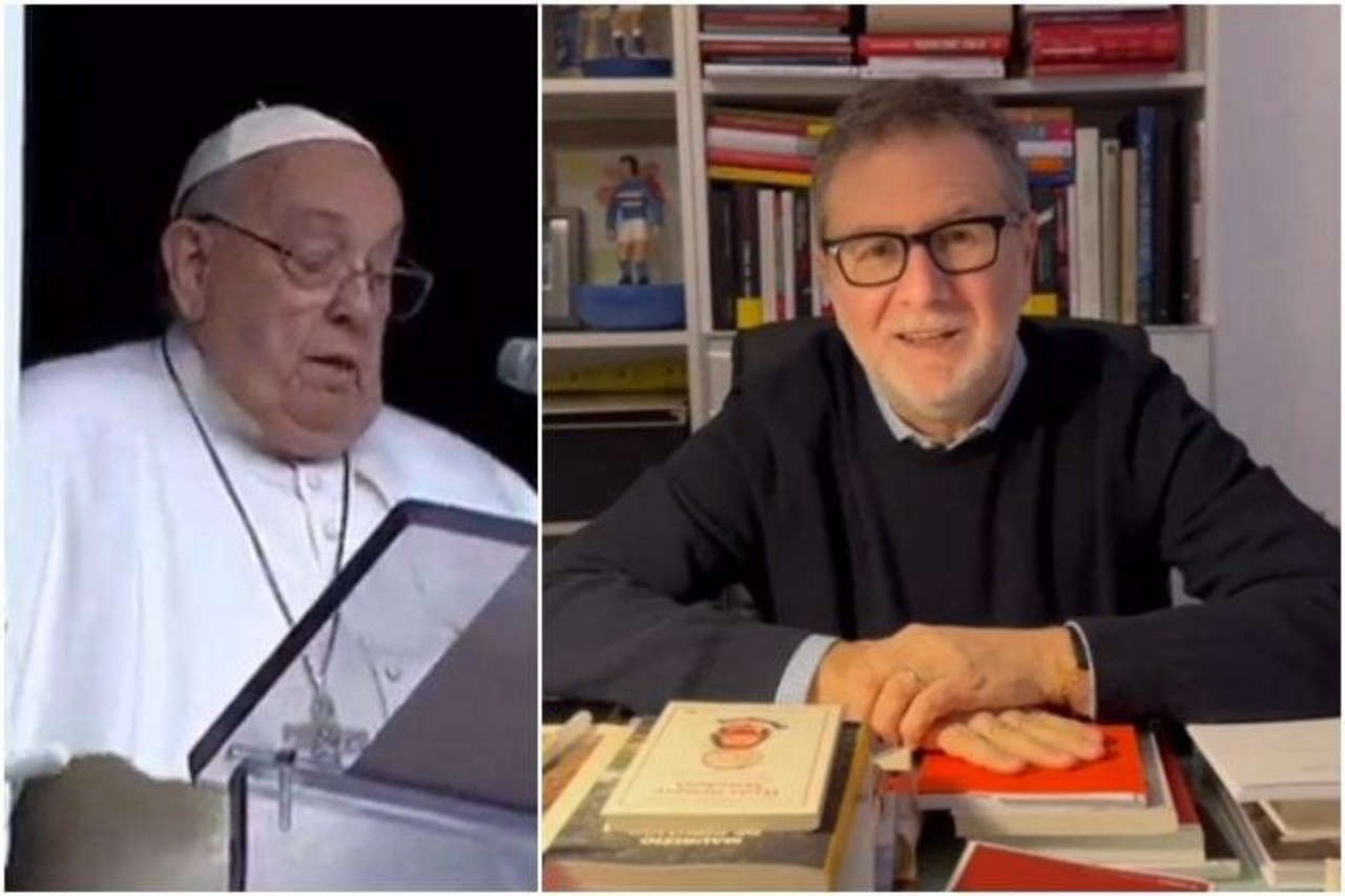 Papa Francesco invita i fedeli a seguire Che tempo che fa con i ringraziamenti dal programma di Fabio Fazio.