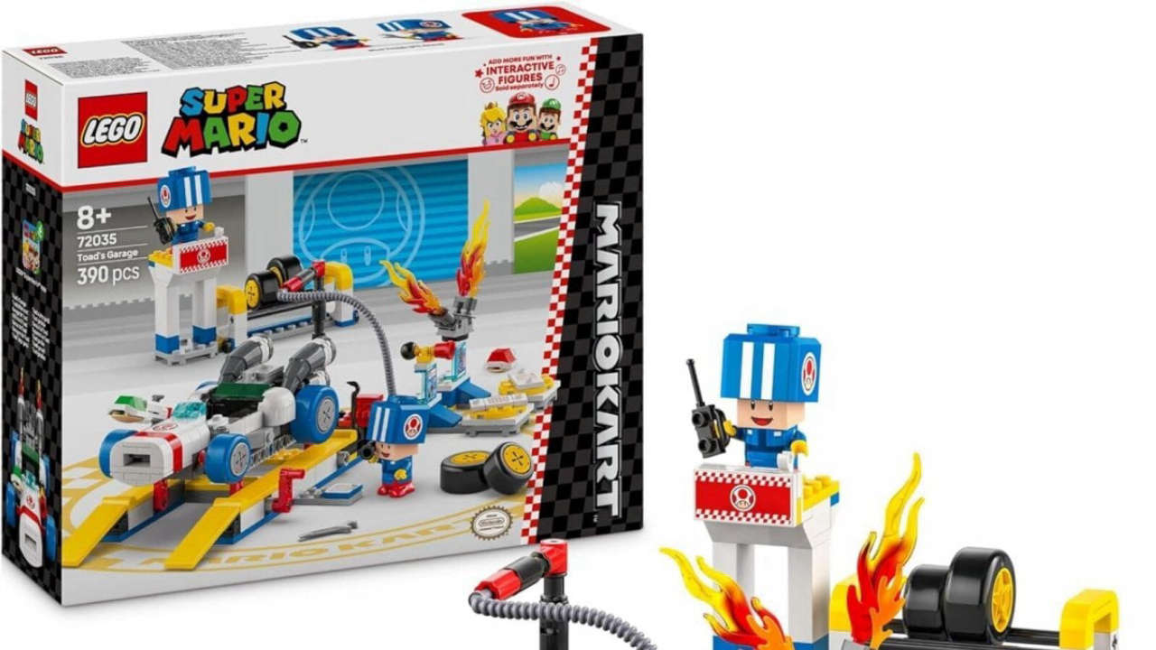 Super Mario Kart: set LEGO Officina di Toad in offerta su Amazon