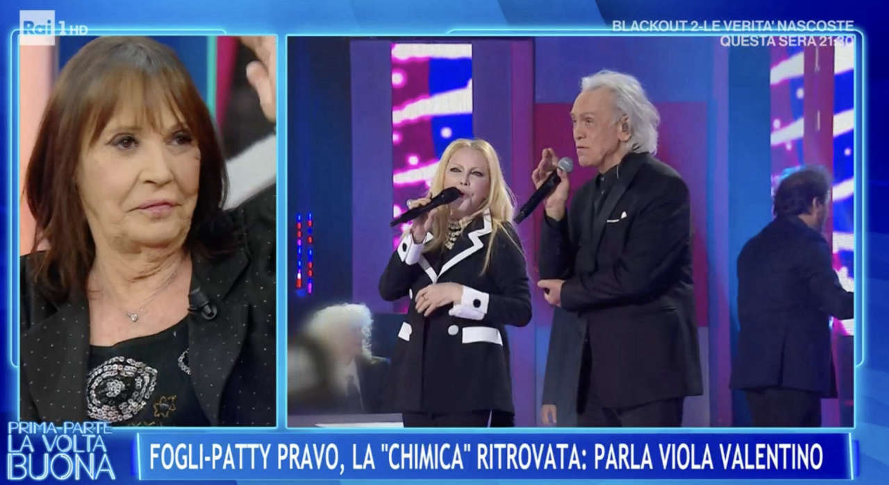 Viola Valentino esprime la sua opinione su Patty Pravo e Riccardo Fogli: lui è ormai troppo vecchio per farla gelosa.