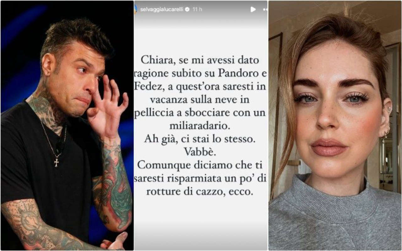 Selvaggia Lucarelli a Chiara Ferragni, commento su Pandoro e Fedez: meno rotture di ca**o se avessi ascoltato.