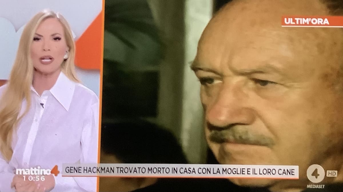 Morte di Gene Hackman, shock: l’incredibile annuncio in diretta di Federica Panicucci