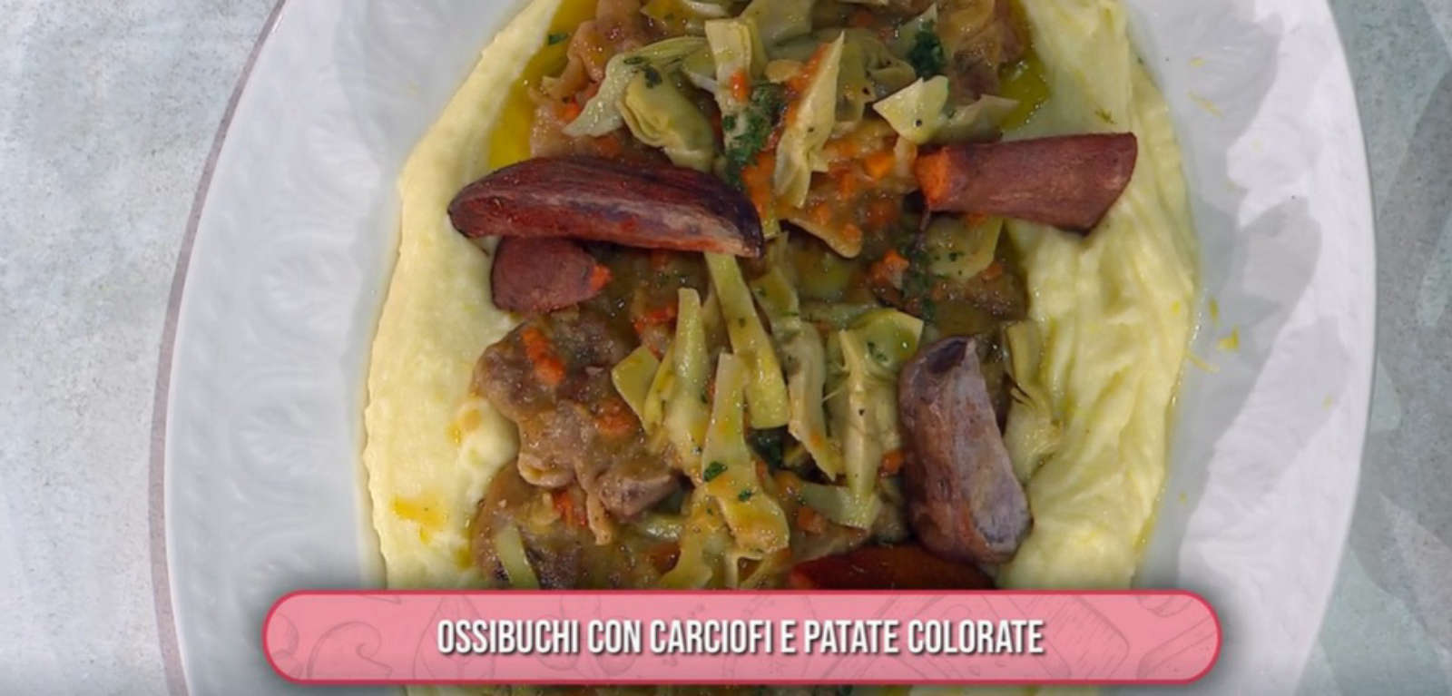 Ossibuchi con carciofi e patate colorate di Gian Piero Fava | É sempre mezzogiorno, 25 febbraio 2025